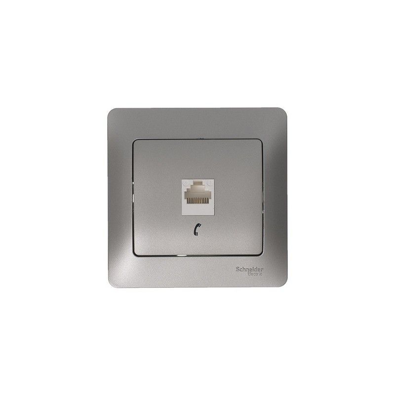 Glossa Платина Розетка телефонная Systeme Electric Glossa Платина RJ11 GSL001281T