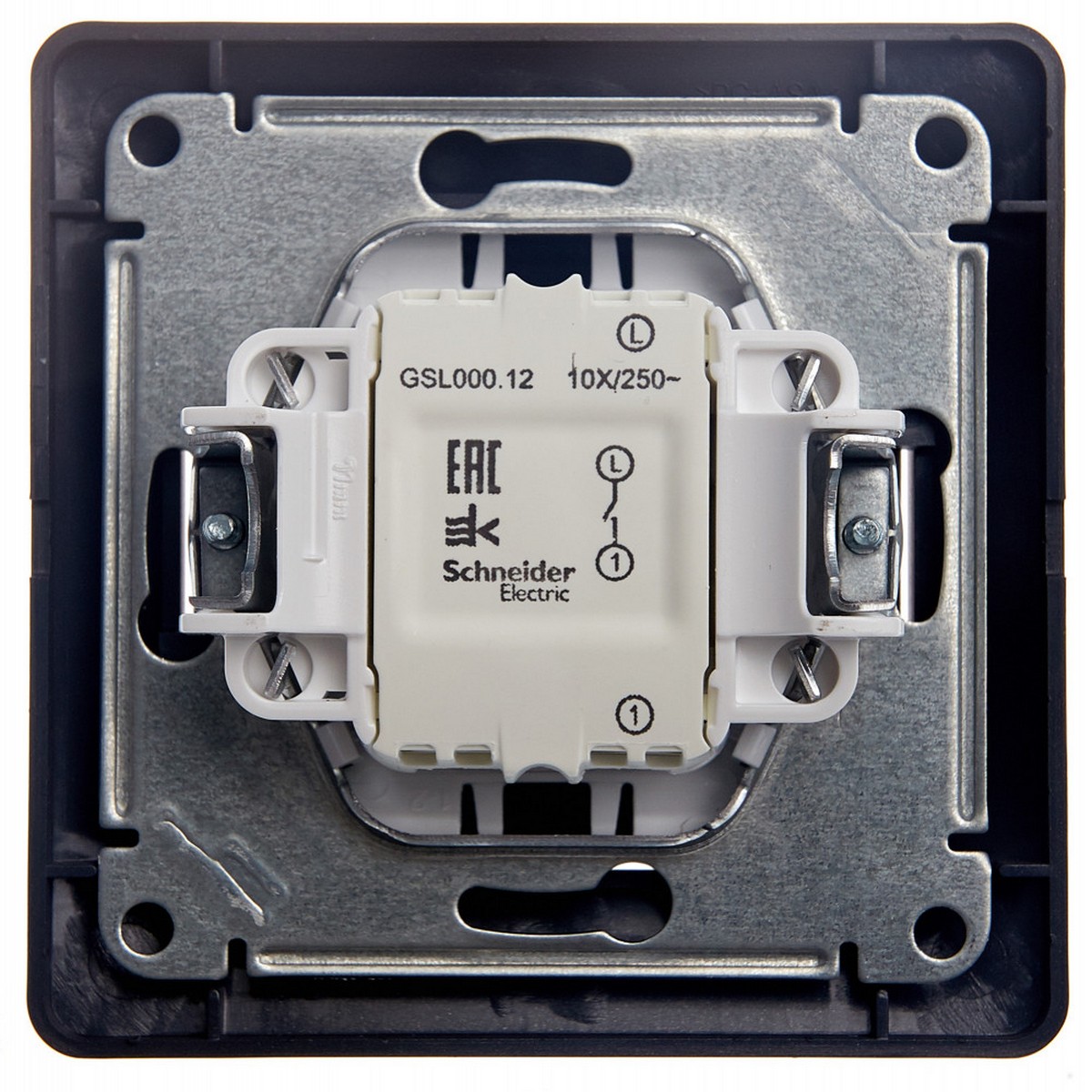 Glossa Сиреневый туман Выключатель 1-клавишный Systeme Electric Glossa Сиреневый туман (в сборе) GSL001412