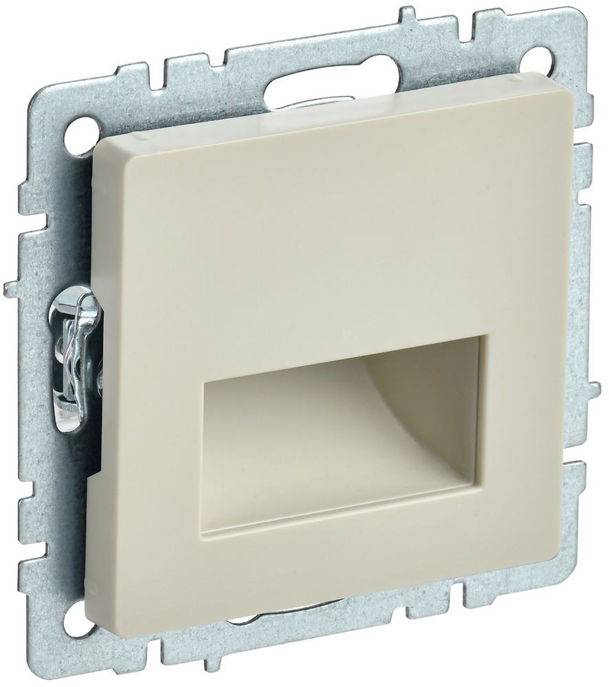 IEK Brite Бежевый Подсветка IEK BRITE LED встраиваемая ПЛ20-БрКр бежевый BR-FL20-K10