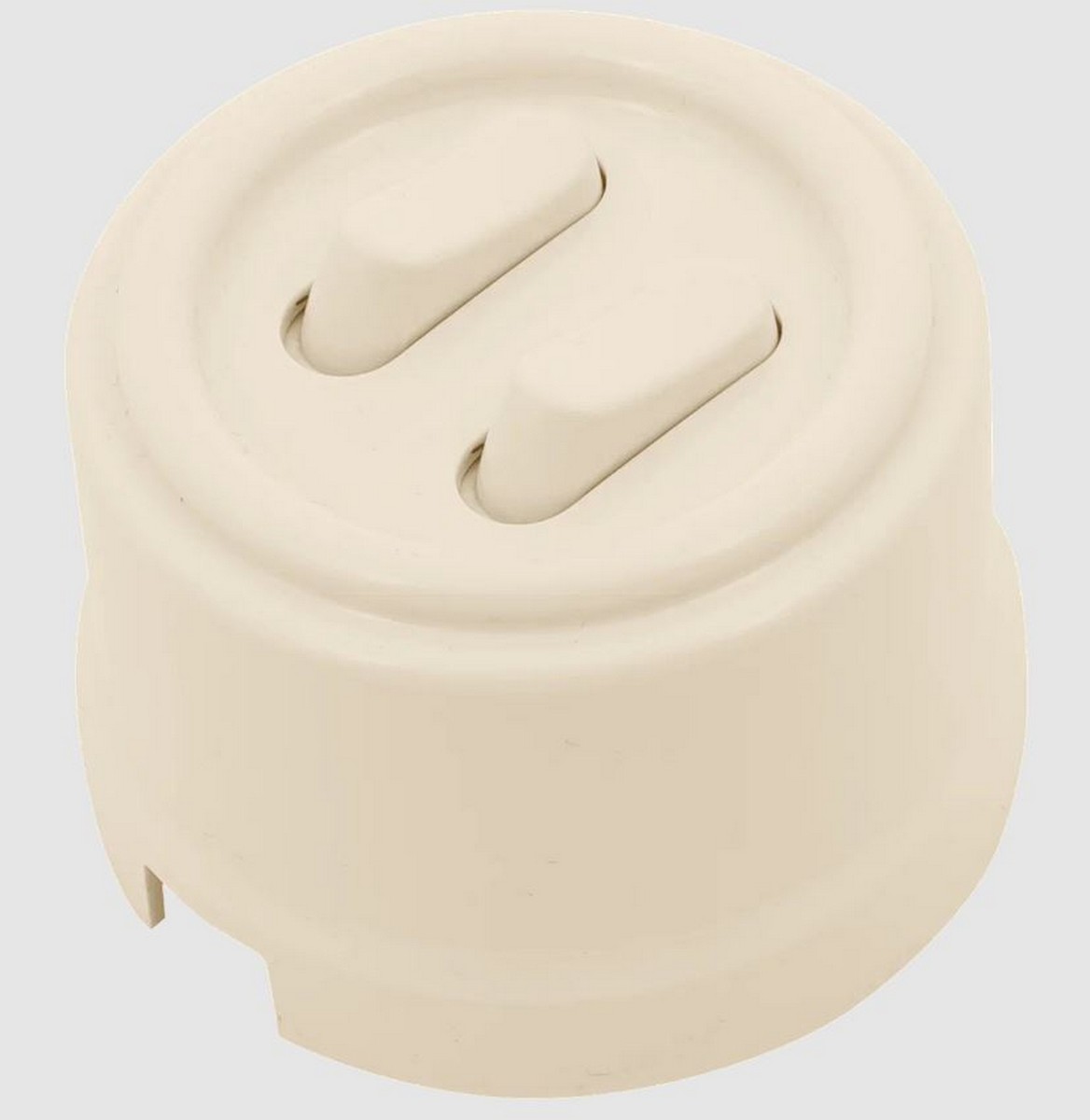 Bironi Лизетта - Ретро розетки и выключатели Выключатель BIRONI Лизетта Пластик Песочное золото 2-кл (клавишный) B1-222-24