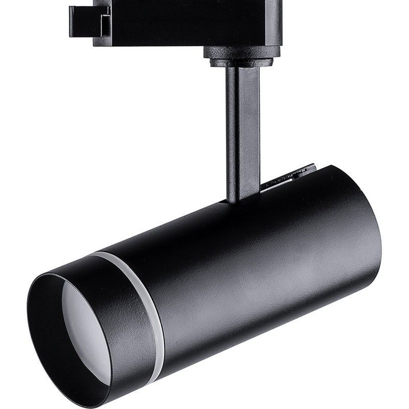 Трековые светодиодные светильники Светодиодный светильник Feron AL106 трековый на шинопровод 12W 4000K 80 градусов черный 32445 