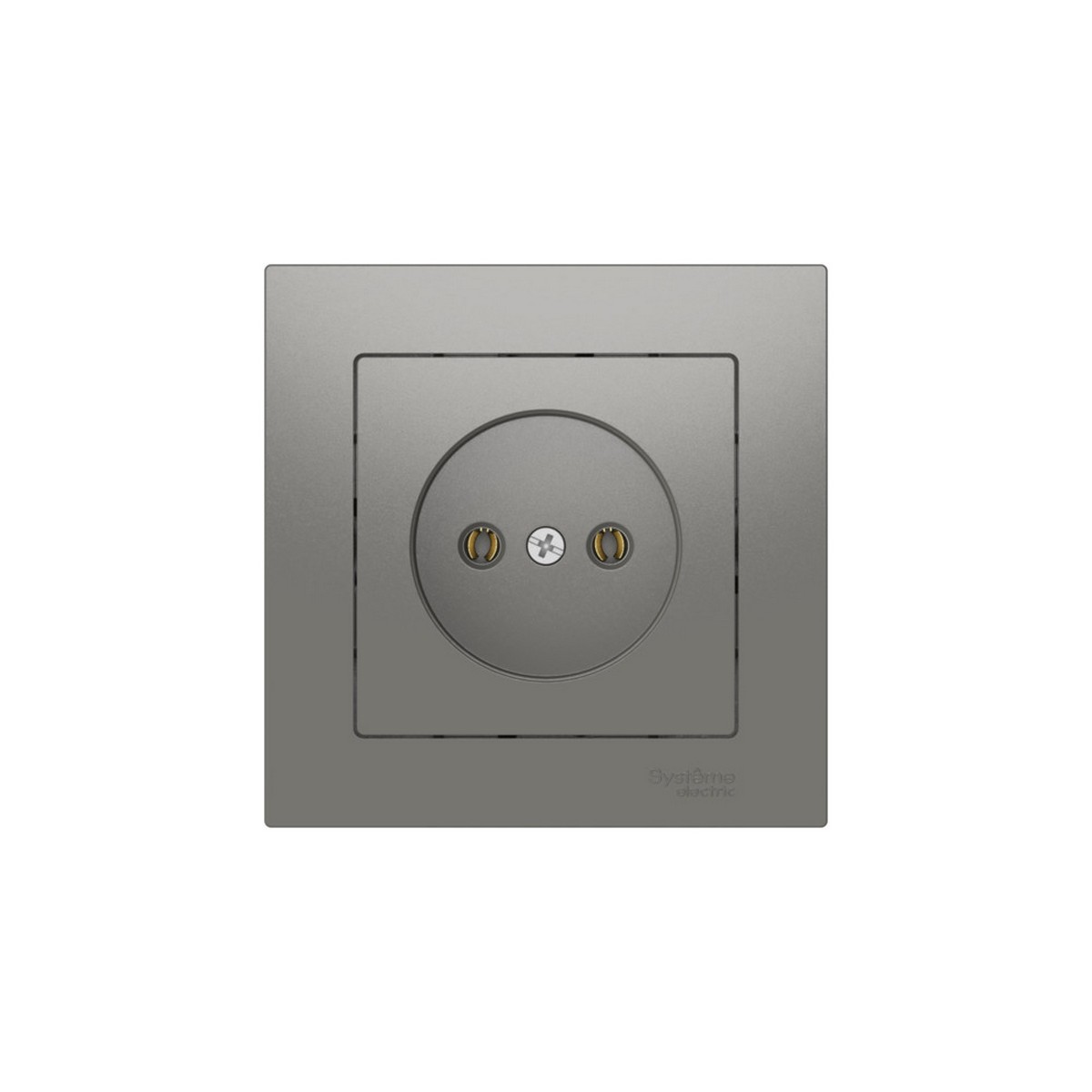 AtlasDesign Сталь Розетка SE AtlasDesign Сталь без заземления в сборе быстрозажим. клем. ATN000940S