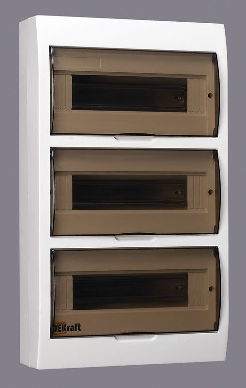 Пластиковые боксы и щиты Dekraft Корпус пластиковый Dekraft ЩРН-П-36 навесной 36 мод. IP41 31014DEK