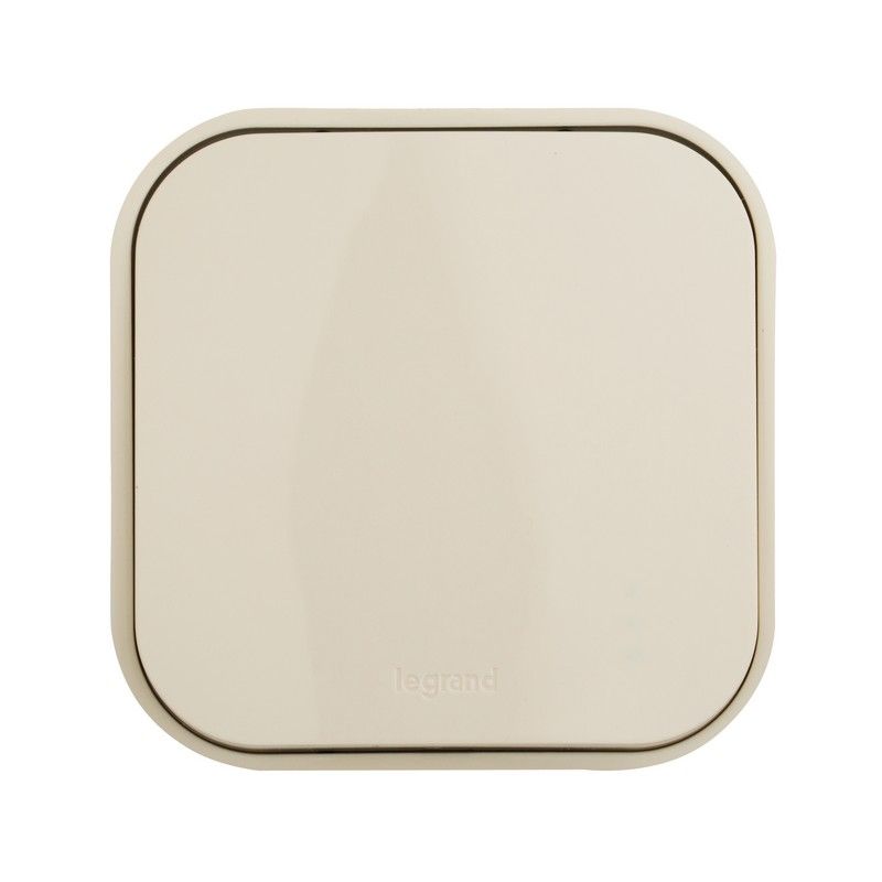 Накладные Розетки и выключатели Legrand Quteo Бежевый Выключатель Legrand Quteo 10A 1-клавишный бежевый  782230