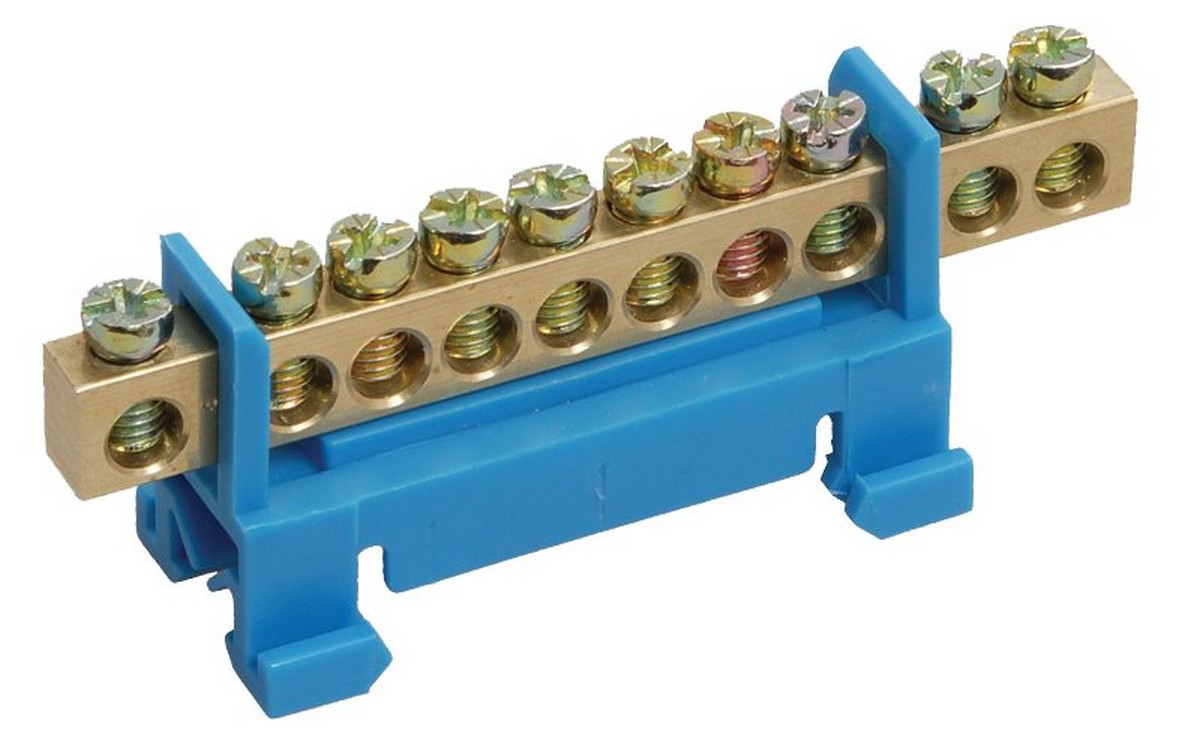 Комплектующие для щитов Шина IEK N ноль на DIN-изол тип Стойка ШНИ-6х9-10-С-С 