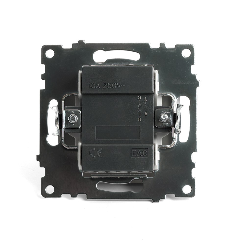 Катрин - Розетки и выключатели Stekker Выключатель 1-клавишный STEKKER GLS10-7103-08 250V 10А Катрин золото 49213