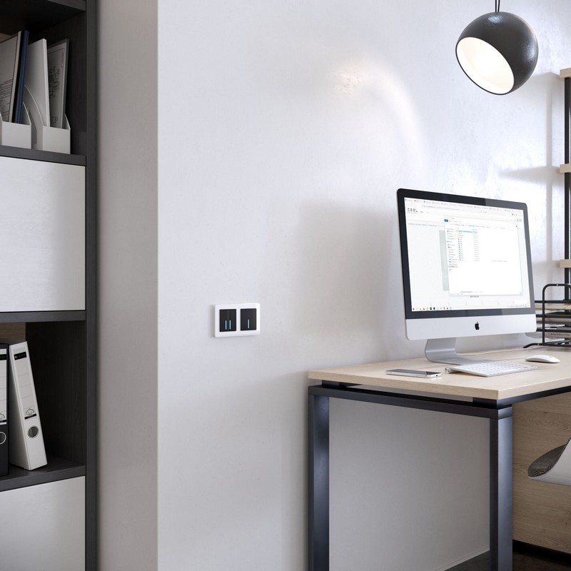 Рамки Werkel Acrylic Рамка Werkel на 2 поста Acrylic белый W0022701