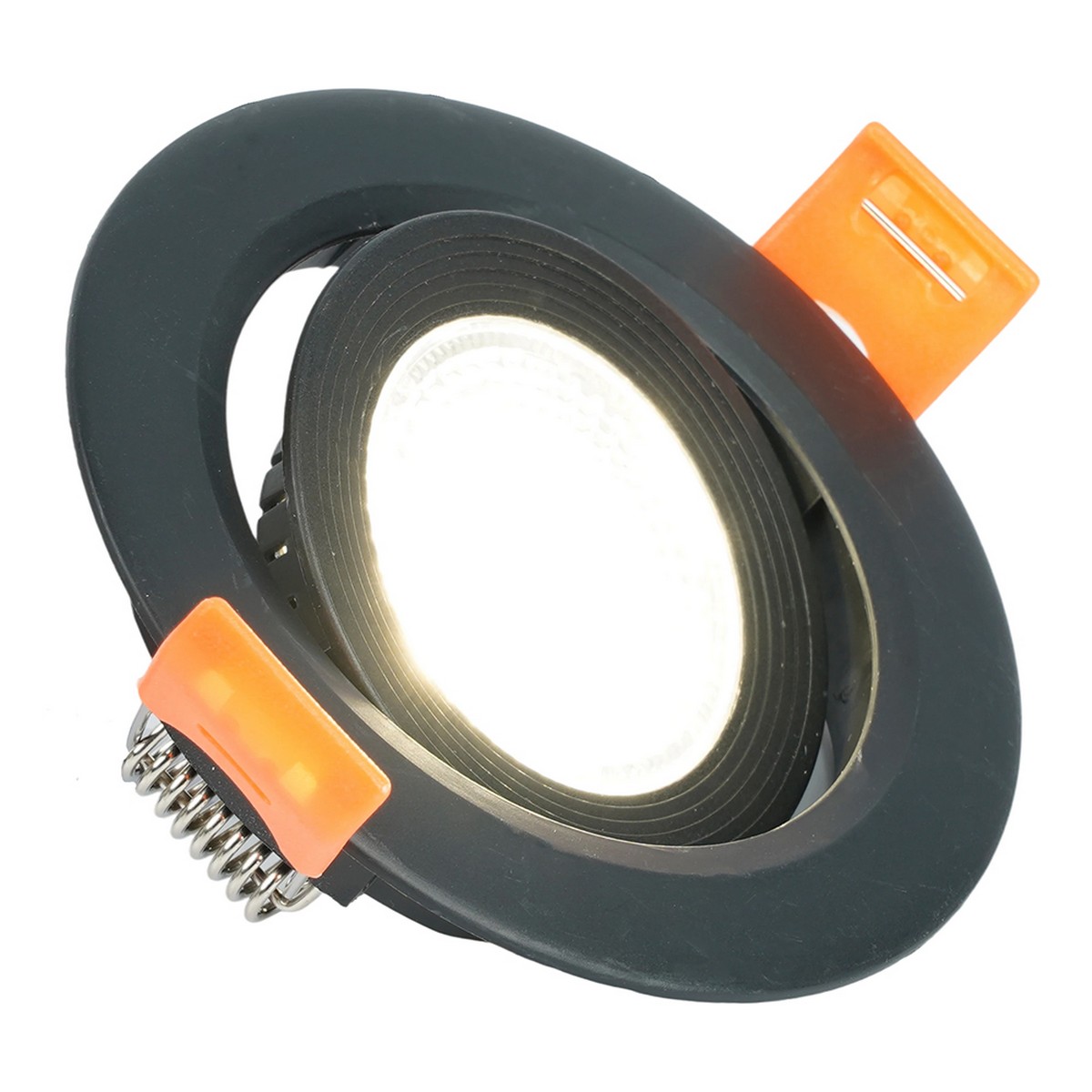 Встраиваемые светодиодные светильники Светодиодный светильник Feron.ONE AL540 встраиваемый 5W 4000K черный "круг" 52049 