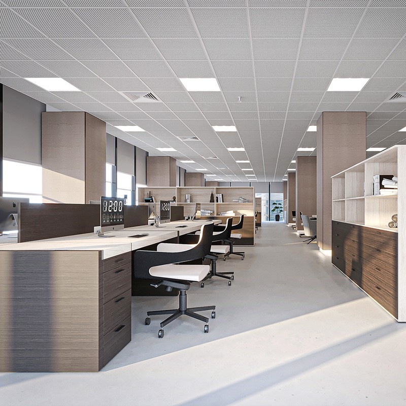 Светодиодные светильники армстронг 600*600 Универсальная светодиодная панель Feron MASTER+ ДВО 36W-4000К-595х595х40-опал IP54 KZS 48787 