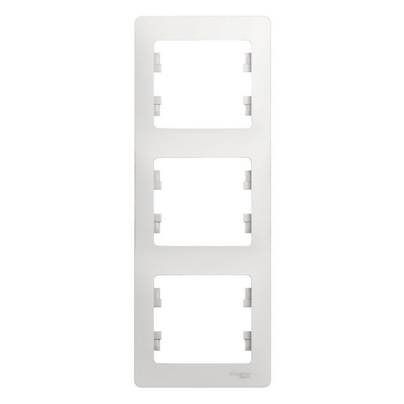 Glossa Белый Рамка Systeme Electric Glossa Белый 3-я, вертикальная GSL000107