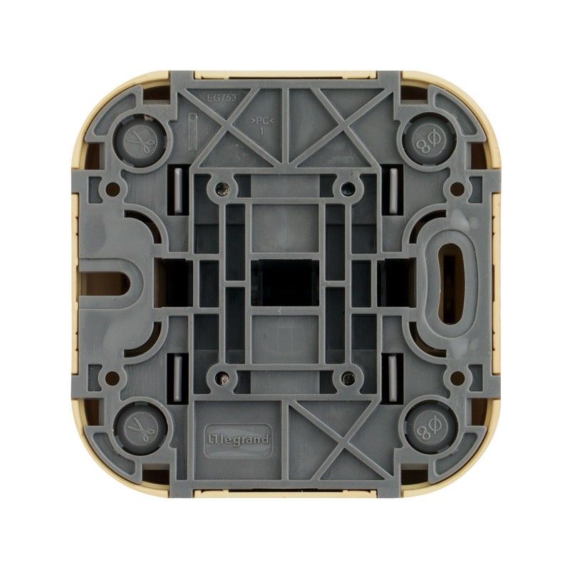 Накладные Розетки и выключатели Legrand Quteo Дерево Выключатель Legrand Quteo 10A 2-клавишный дерево  782262