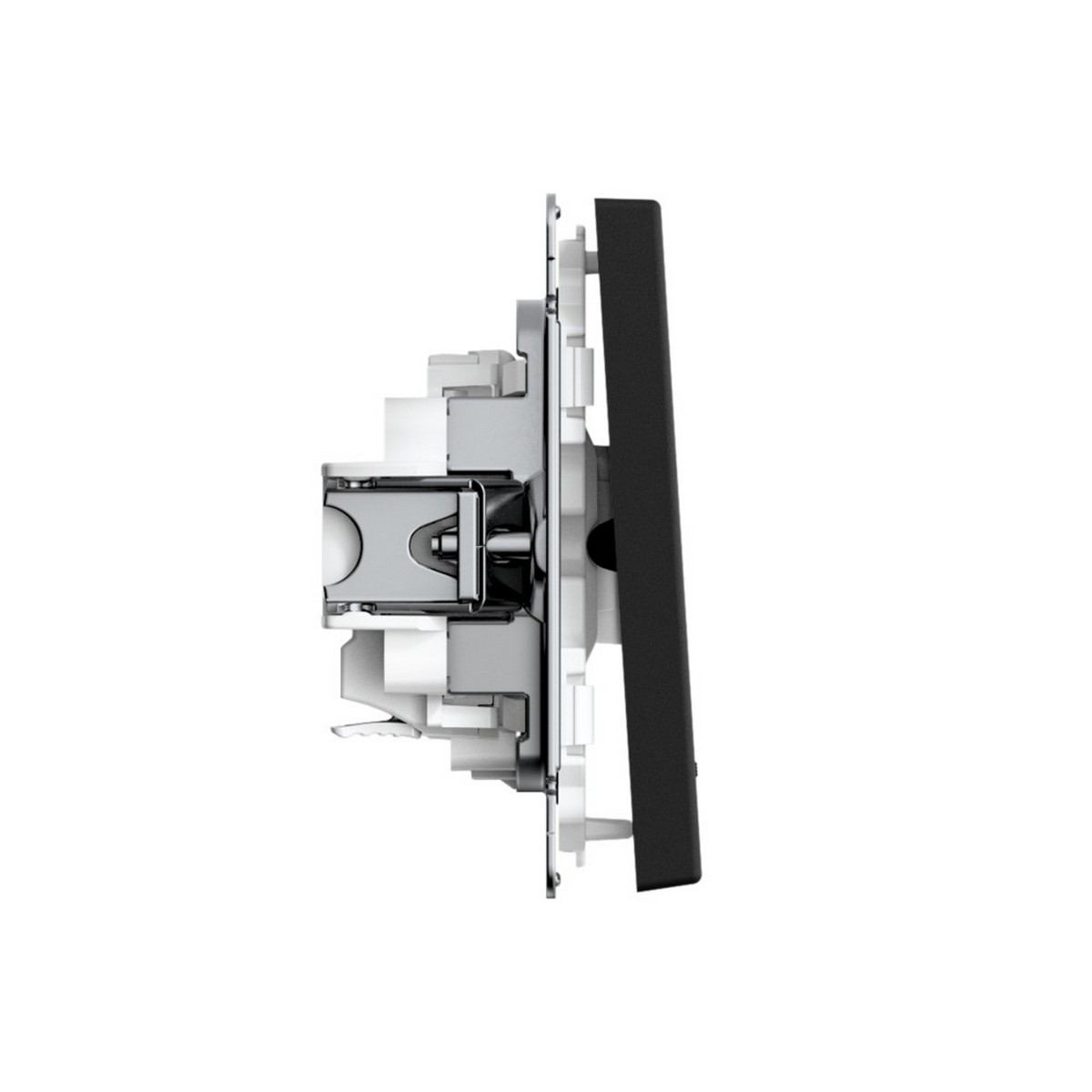 ArtGallery Карбон Выключатель SE ArtGallery Карбон 1-клавишный с подсветкой, быстрозажим. клем. GAL001013S