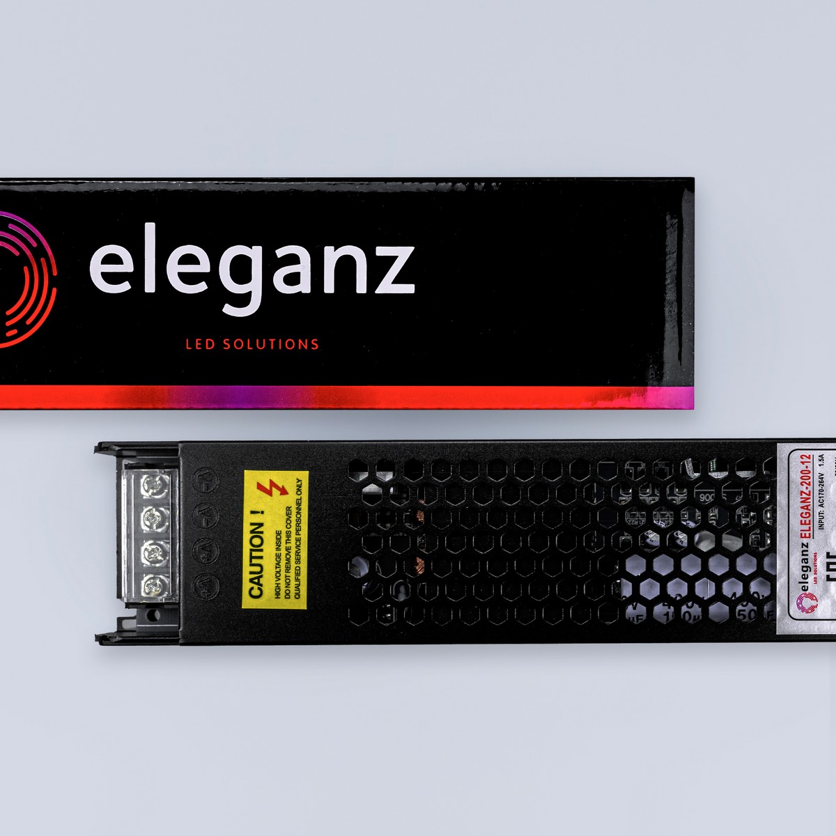 Блоки питания для светодиодной ленты Блок питания для светодиодной ленты Eleganz 12V 200W IP20 сверхузкий 1107 