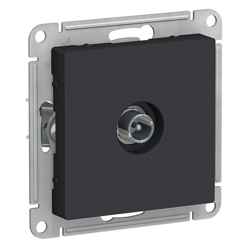 AtlasDesign Карбон Розетка TV Systeme Electric AtlasDesign Карбон оконечная 1DB, ATN001091