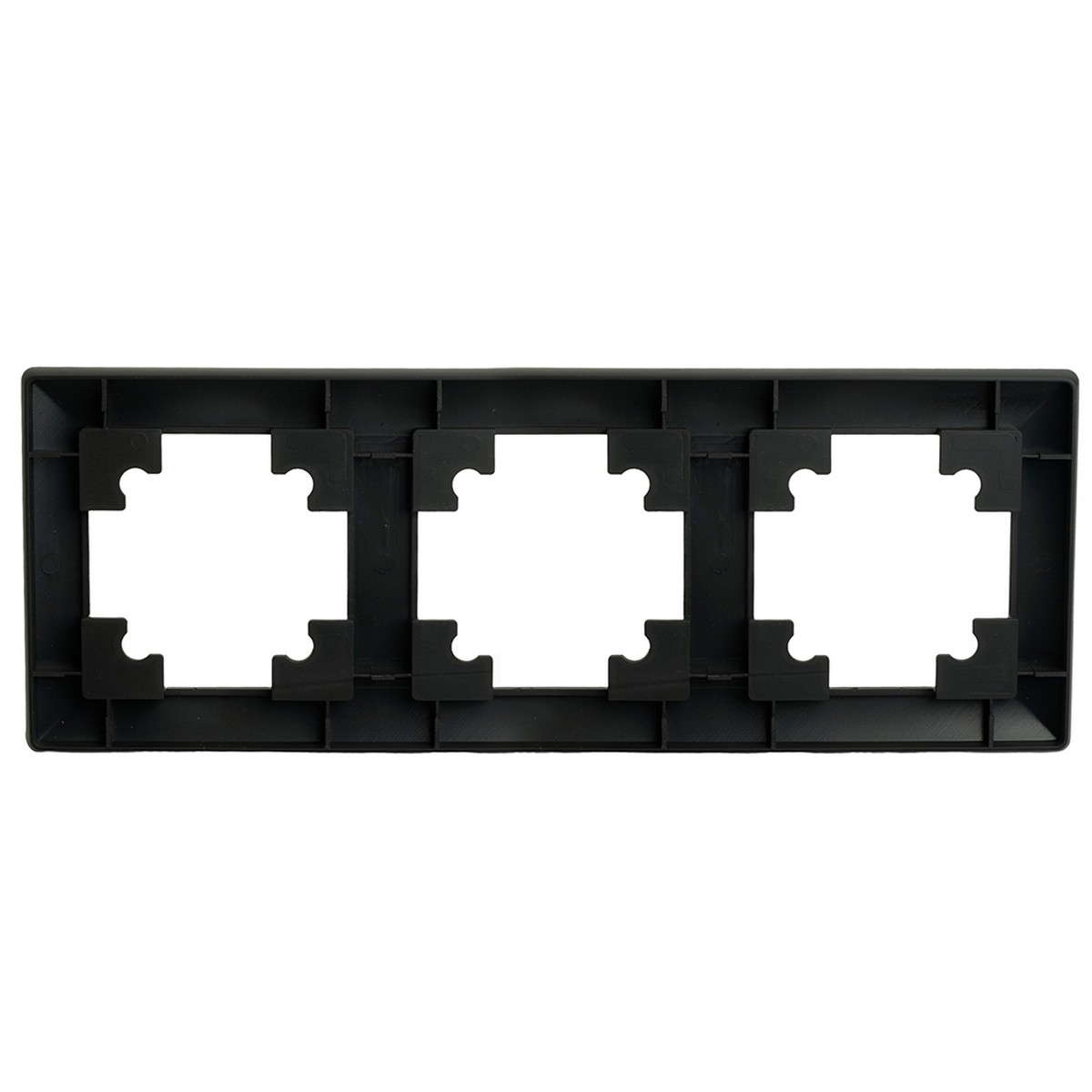 Катрин - Розетки и выключатели Stekker Рамка STEKKER PFR00-7003-05 3-ая Катрин черный 39814