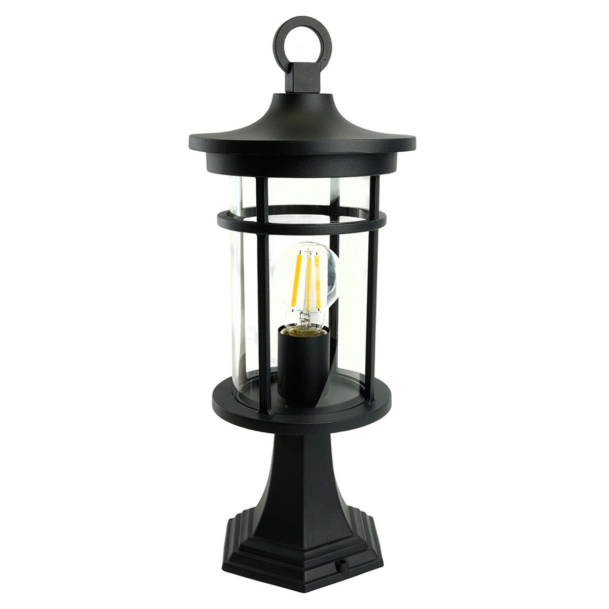 Уличные светильники на постамент Светильник садово-парковый Feron PL764 на постамент 60W E27 черный 51818