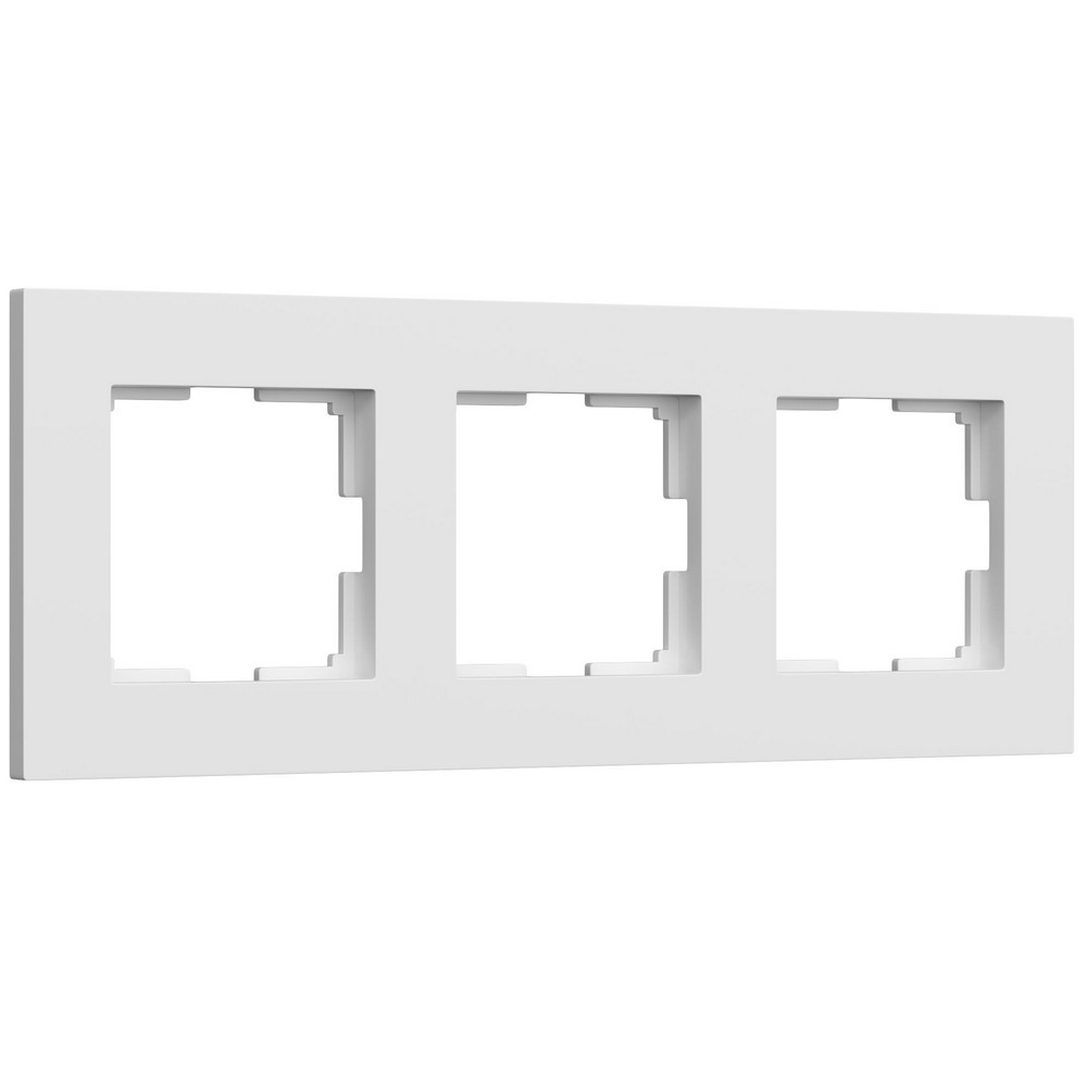 Рамки Werkel Slab Рамка Werkel на 3 поста Slab (белый матовый) W00329610