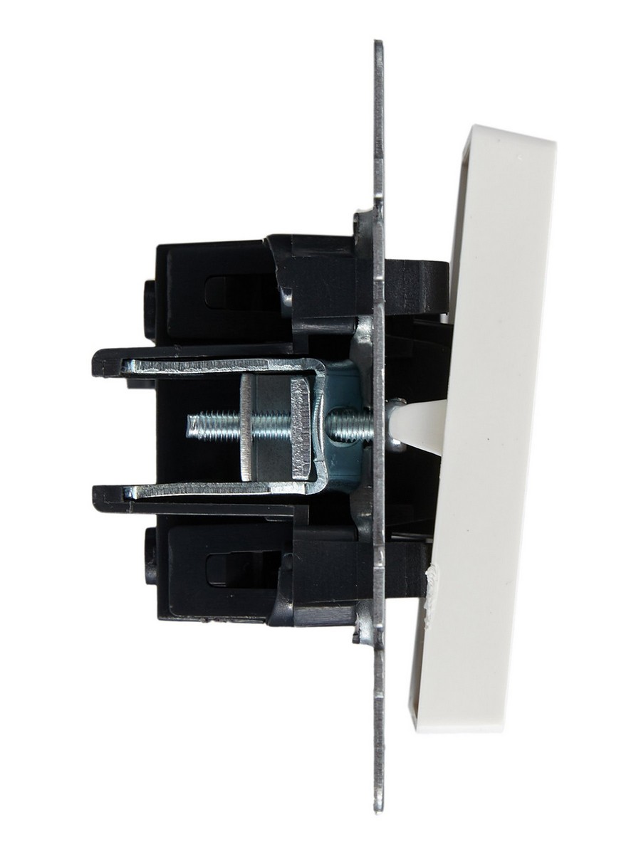 IEK Brite Белый Выключатель IEK BRITE жалюзи 10А ВС10-1-5-БрБ белый BR-V15-0-10-K01