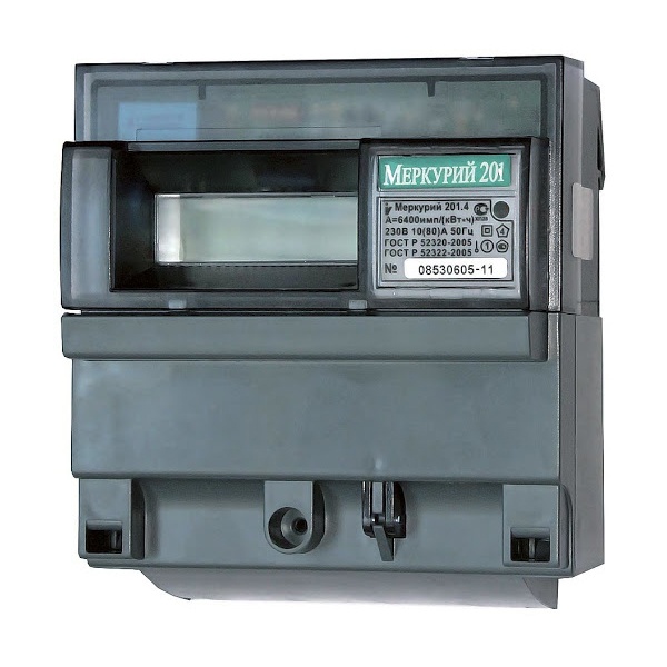 Электросчетчики Счётчик электроэнергии однофазный Меркурий 201.4 однотарифный 80А