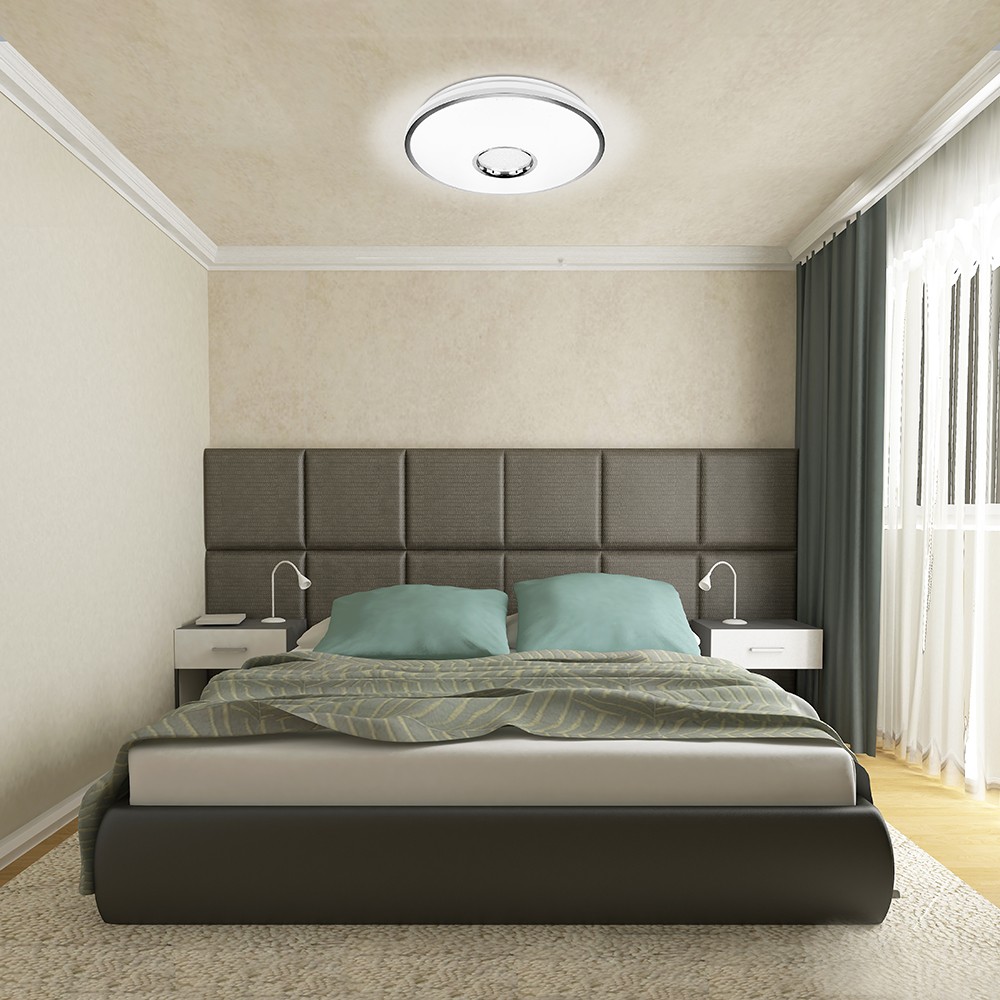 Управляемые светодиодные светильники и люстры Светодиодный управляемый светильник накладной Feron AL5100 тарелка 70W 3000К-6500K белый 41473 