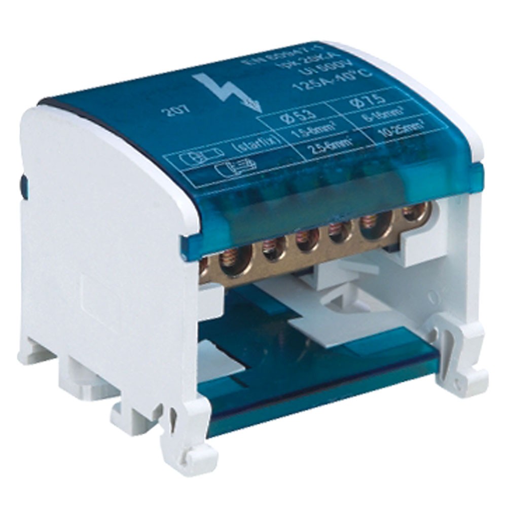 Комплектующие для щитов Шины на DIN-рейку в корпусе (кросс-модуль) 2х7 L+PEN LD505-207 39680 