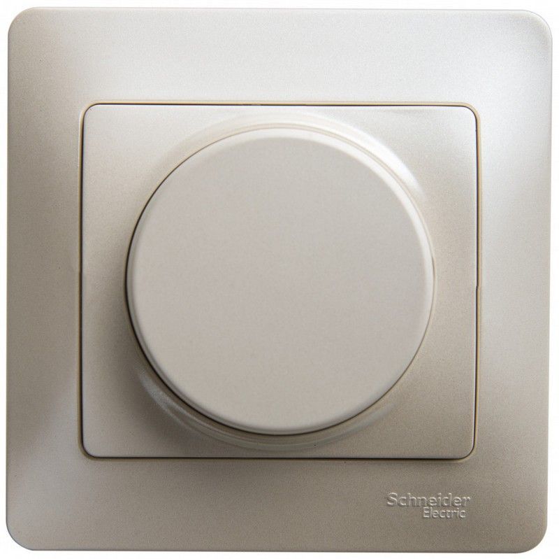 Glossa Перламутр Светорегулятор (диммер) Systeme Electric Glossa Перламутр универсальный, 600Вт, в сборе GSL000636