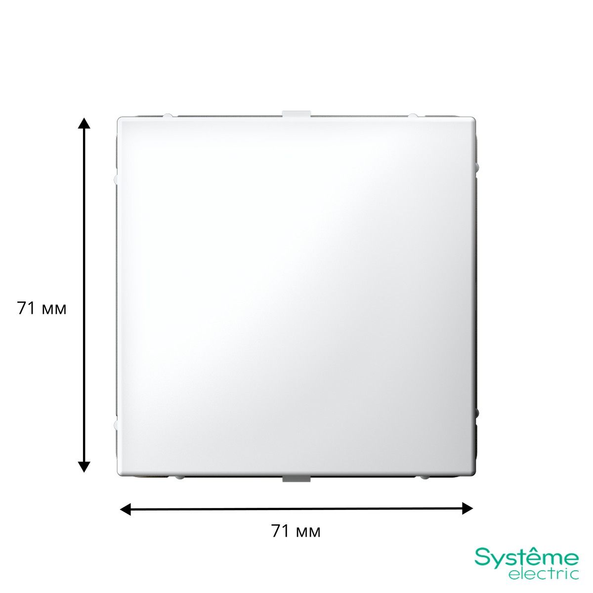 ArtGallery Белый Заглушка Systeme Electric ArtGallery Белый без суппорта для многопостовых рамок GAL000109