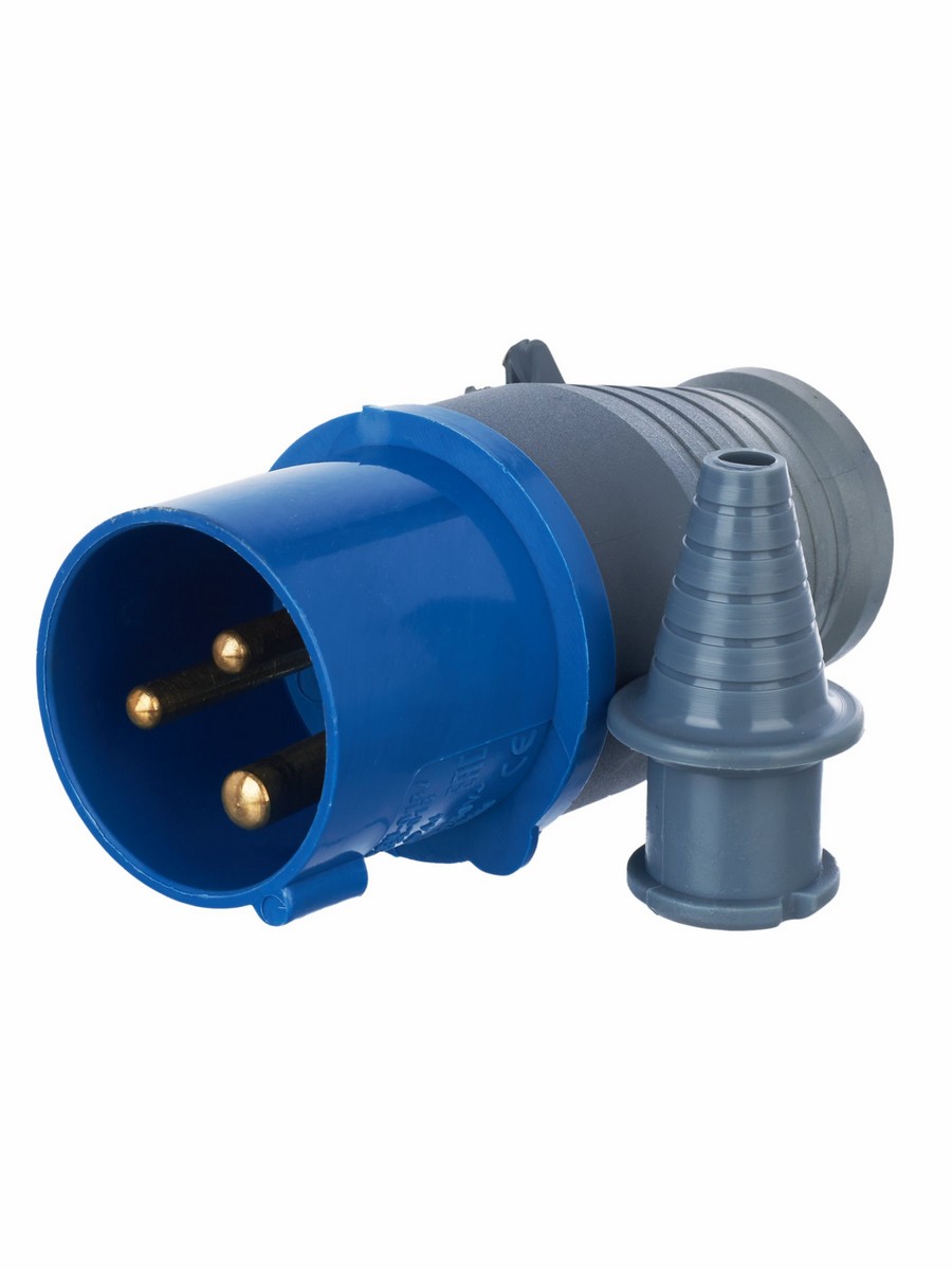 Силовые разъемы и вилки Вилка кабельная IEK 013 2Р+РЕ 16А 220В IP44 PSR01-016-3 