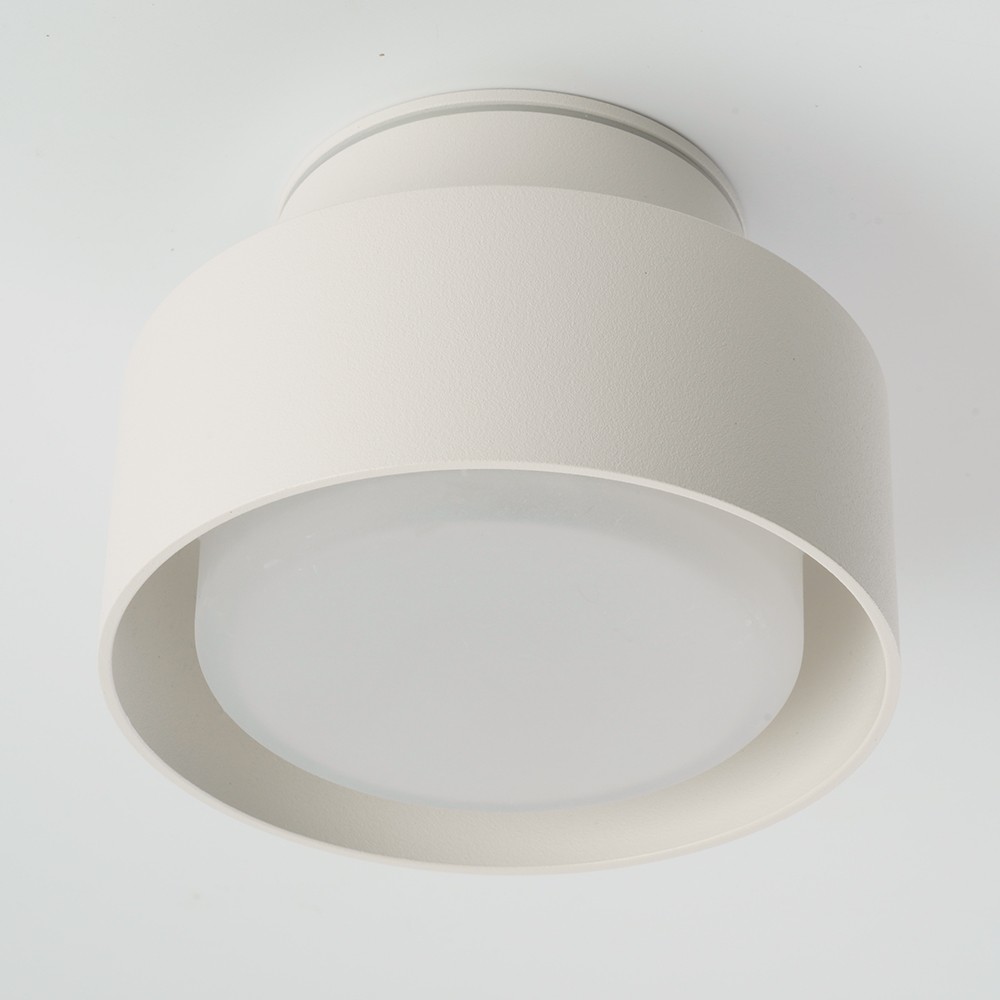 Светильники споты светодиодные Светильник спот потолочный Feron HL367 Barrel AURA 12W GX53 белый IP44 48407 