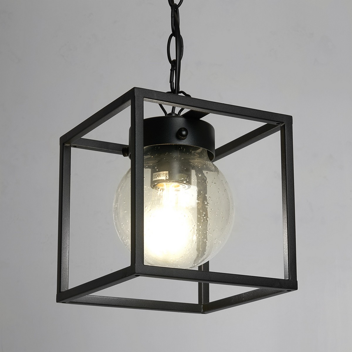 Уличные светильники на цепочке Светильник садово-парковый Feron PL705 на цепочке 60W E27 230V черный 48384 