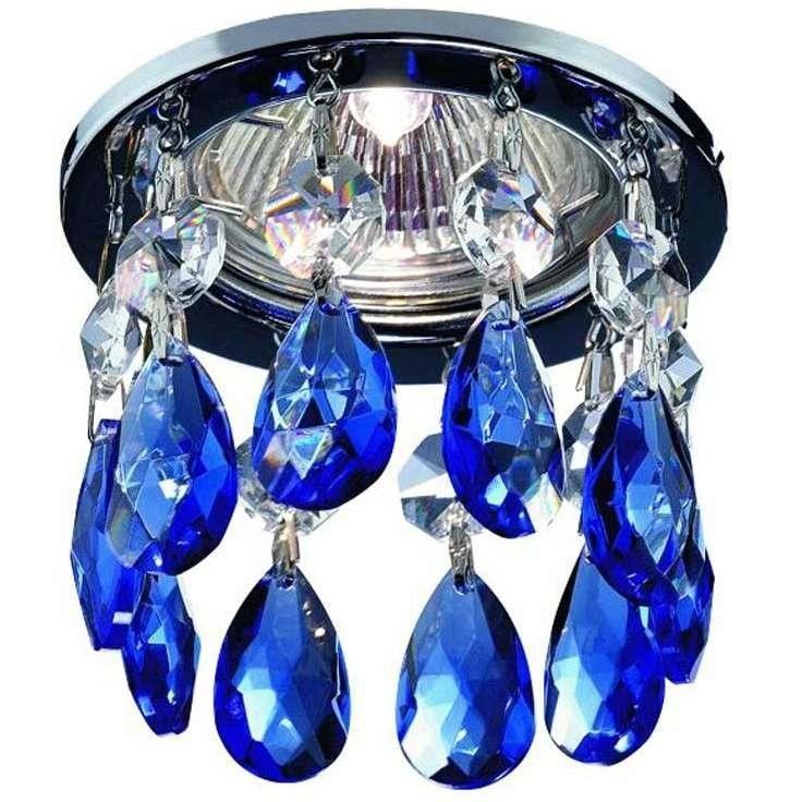 Светильники встраиваемые распродажа Встраиваемый светильник NOVOTECH 369266 NTхром/хрусталь  Встраиваемый