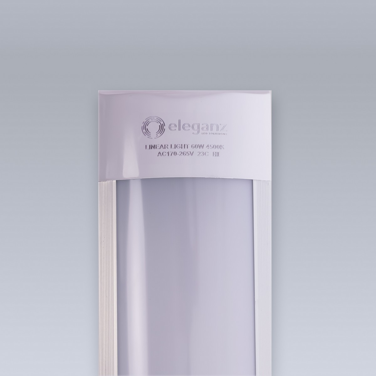 Линейные светодиодные светильники Светильник ELEGANZ линейный-панель 60W 4500К 1500*75*25мм 220V IP40 9808 