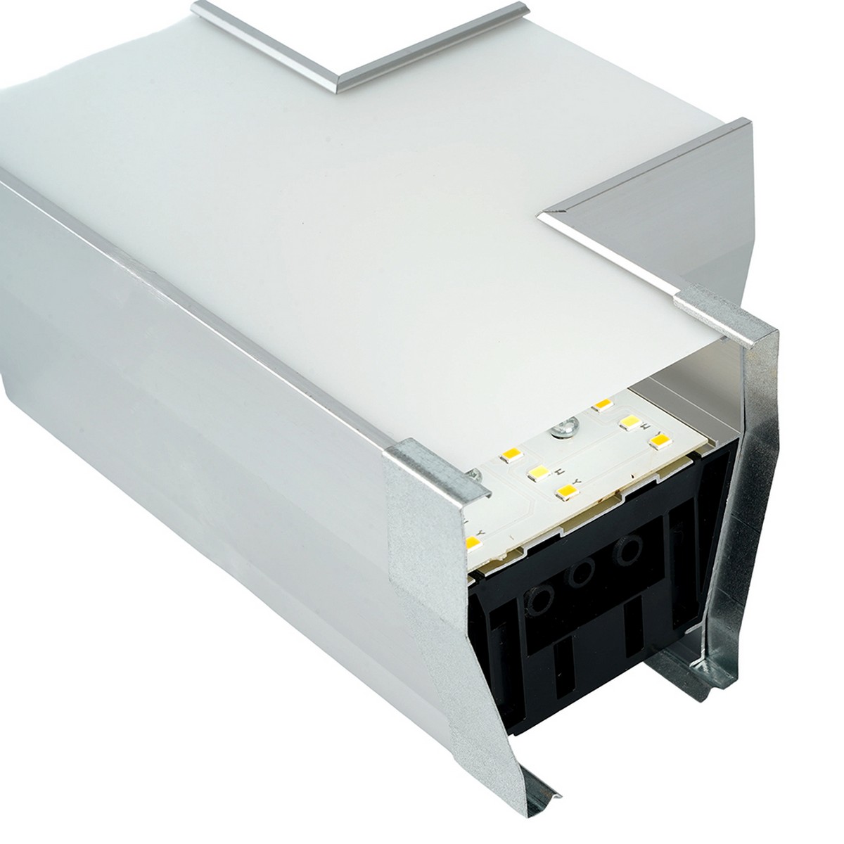 Линейные светодиодные светильники Светильник коннектор Feron AL4036T 5W 3000К-4000К-6400K T-образный серебро RetailRay 51871 