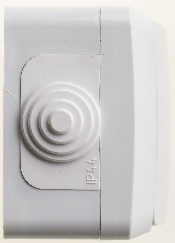 Этюд Серый Переключатель 1-клавишный Systeme Electric Этюд наружный Серый IP44 BA10-046C