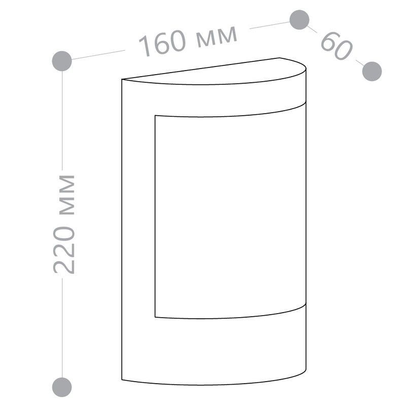 Уличные настенные светильники Светильник садово-парковый Feron DH018 на стенуE27 230V серый 11880 