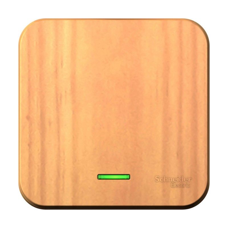 Blanca ясень розетки и выключатели Выключатель SE Blanca 1-клавишный Ясень наружный с подсветкой BLNVA101105