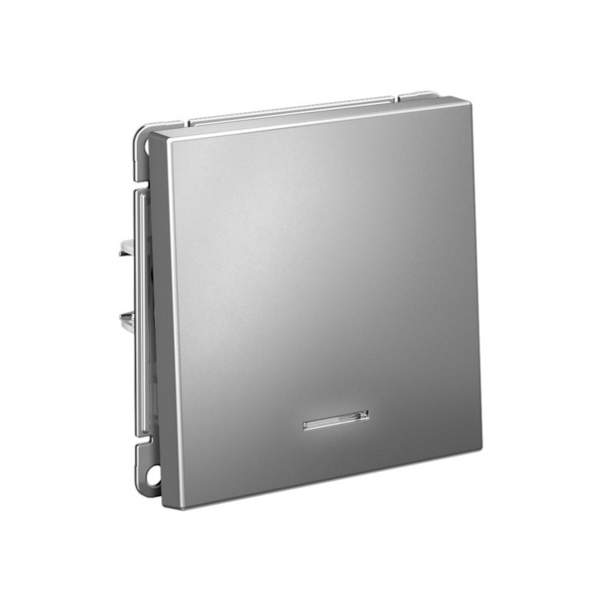 ArtGallery Сталь Выключатель Systeme Electric ArtGallery Сталь 1-клавишный с подсветкой  GAL000913