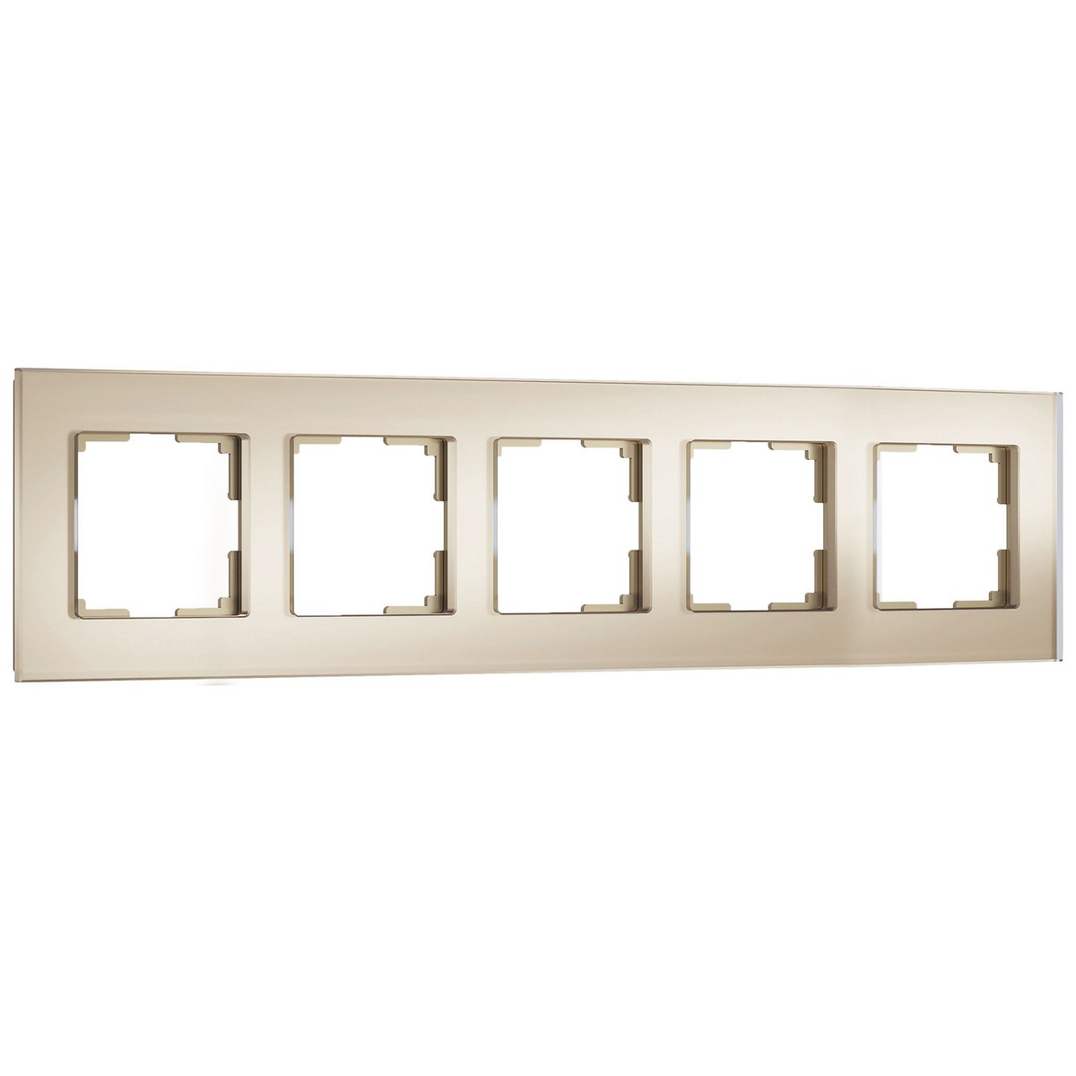 Рамки Werkel Senso Рамка Werkel на 5 постов Senso (шампань, стекло soft-touch) W0053111