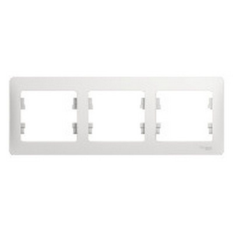 Glossa Белый Рамка Systeme Electric Glossa Белый 3-я, горизонтальная GSL000103