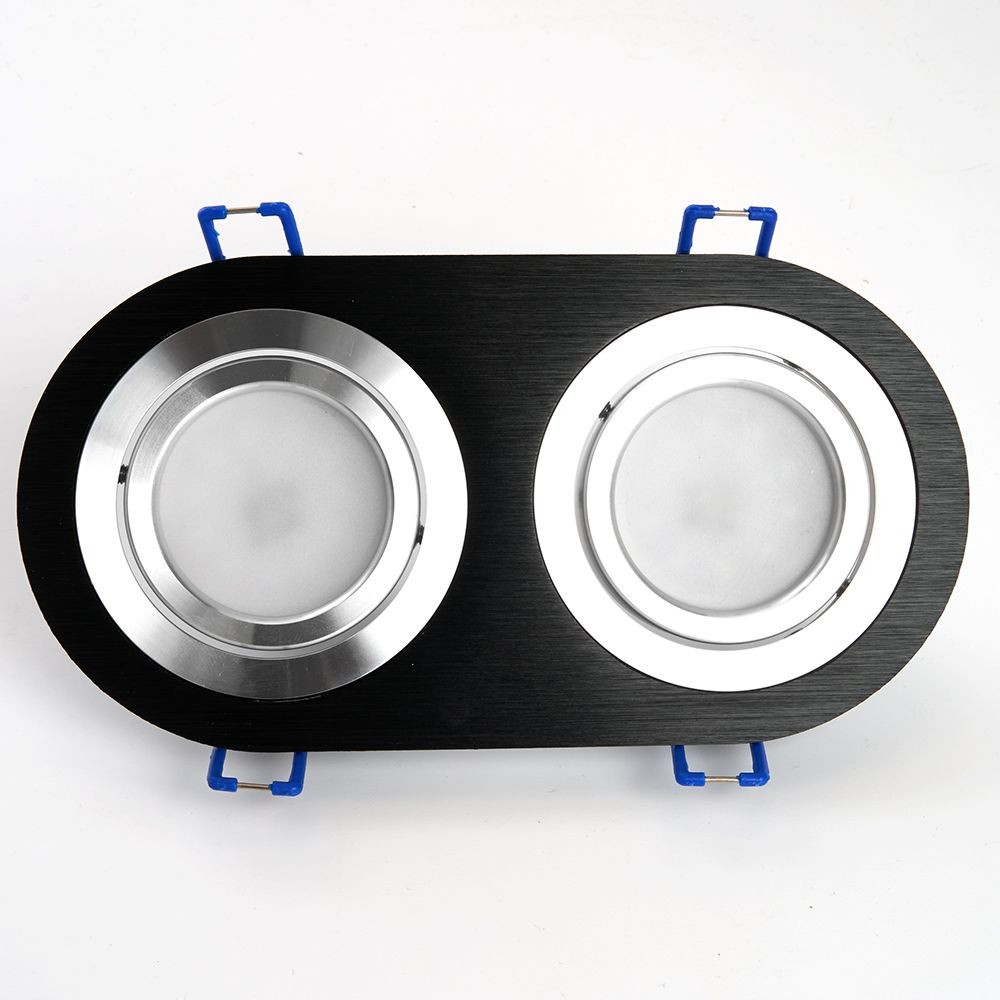 Встраиваемые светодиодные светильники Светильник потолочный встраиваемый Feron DL2812 черный 48462 