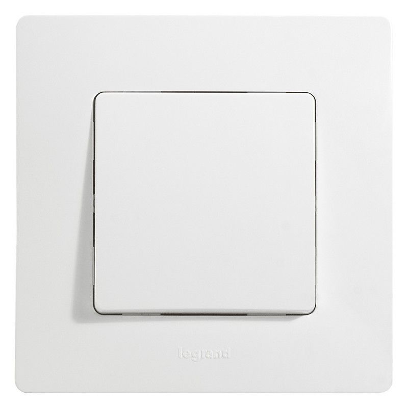 Legrand Etika Белый Выключатель Legrand Etika белый 1-клавишный 10А, винт. клем. 672201