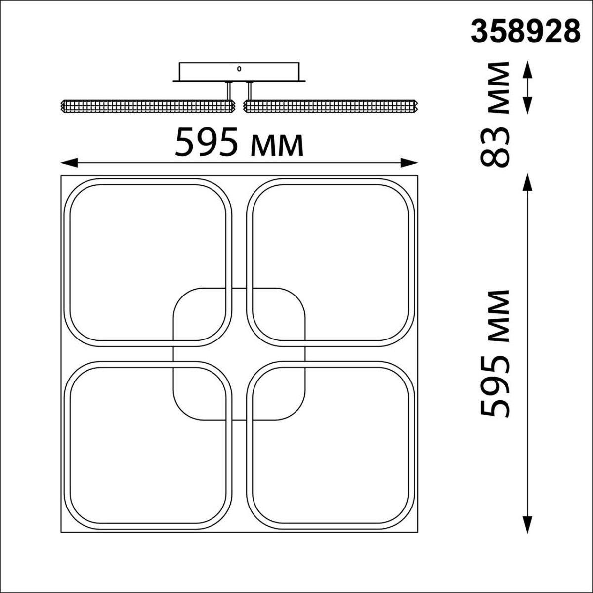 Накладные светодиодные светильники Светильник накладной светодиодный NOVOTECH 358928 CALM 