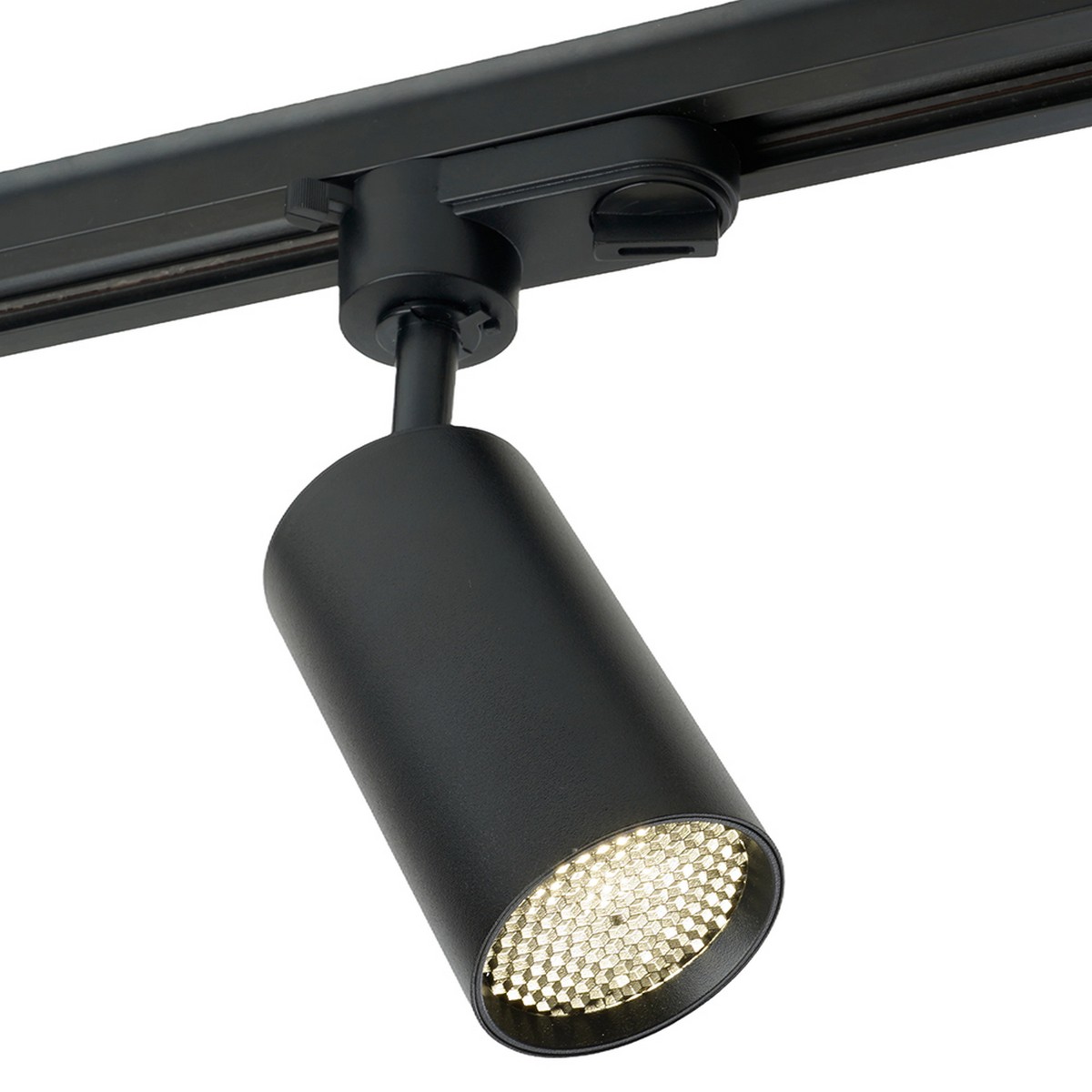 Трековые светодиодные светильники Светодиодный светильник Feron AL128 трековый однофазный 10W 4000K 35 градусов черный 48917 