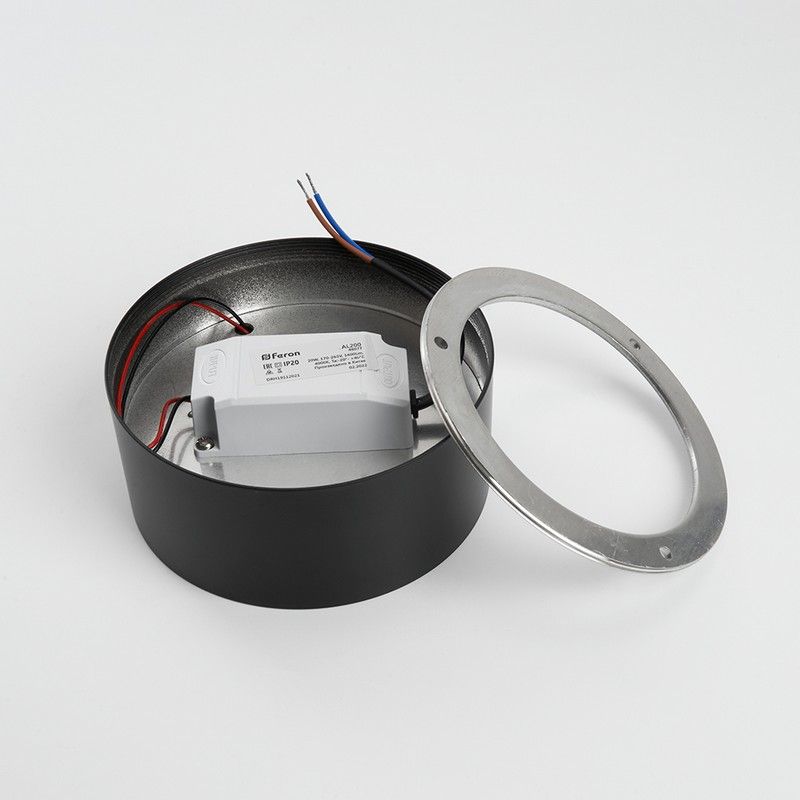 Светильники споты светодиодные Светильник спот светодиодный Feron AL200 “Simple matte” 20W черный 4000К 48077 