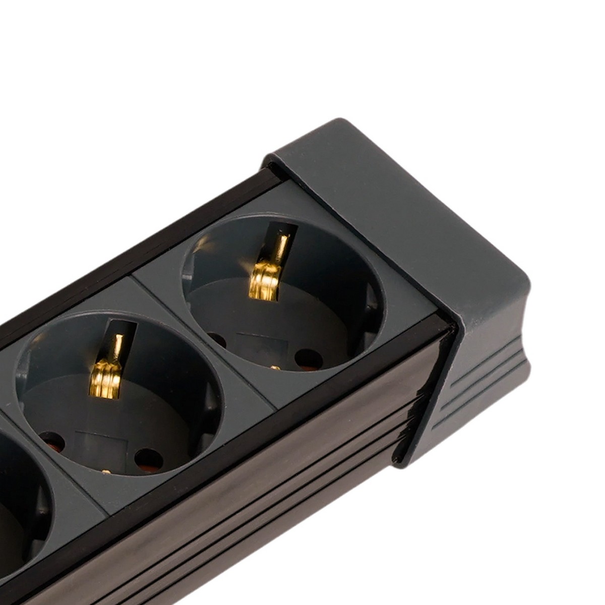 Колодки и удлинители, тройники Сетевой фильтр 3-местный с/з STEKKER HM22-31-03 3 м Techno черный 50154 