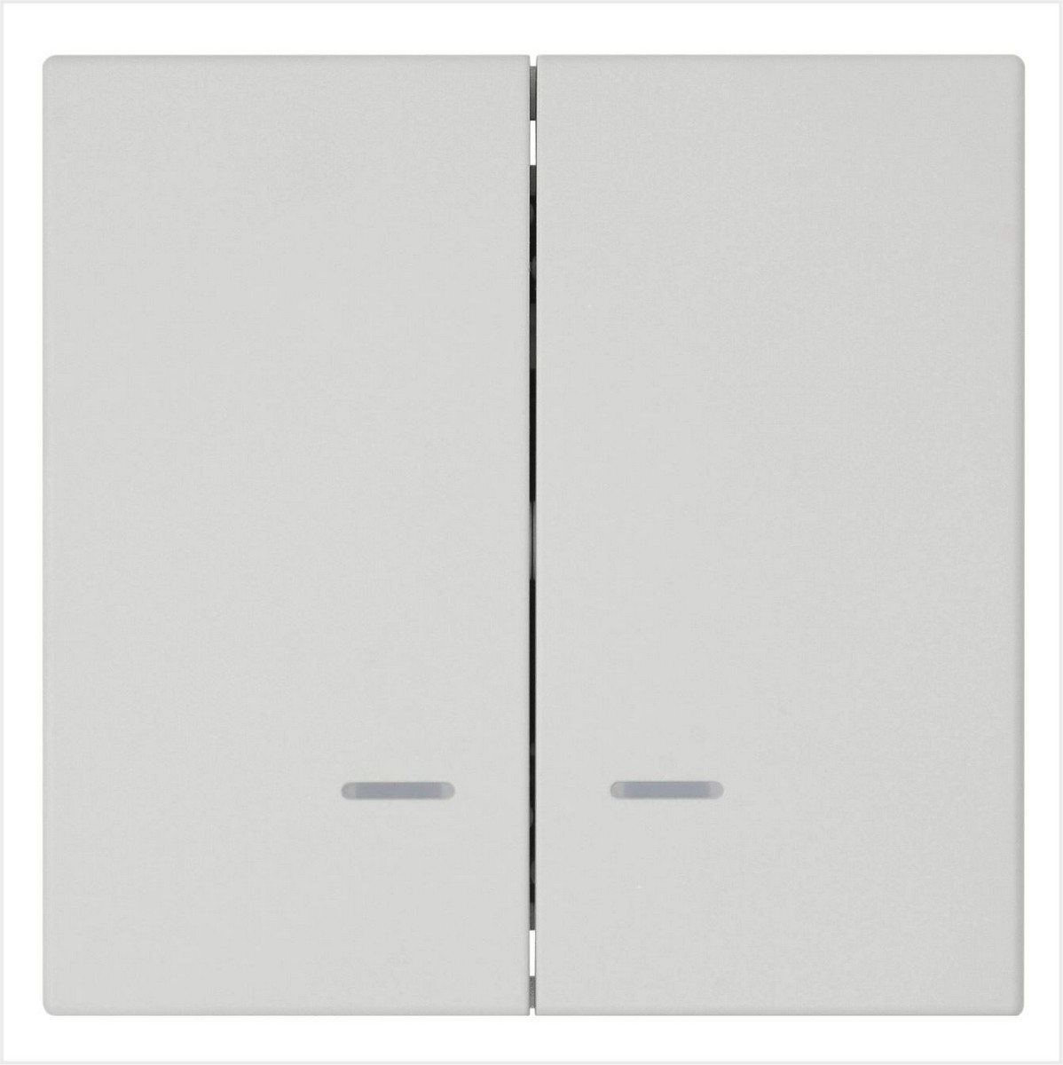 JASMART FD - розетки и выключатели Выключатель двухклавишный JASMART FD со светодиодами матовый Тауп (soft touch) 3023NPTM