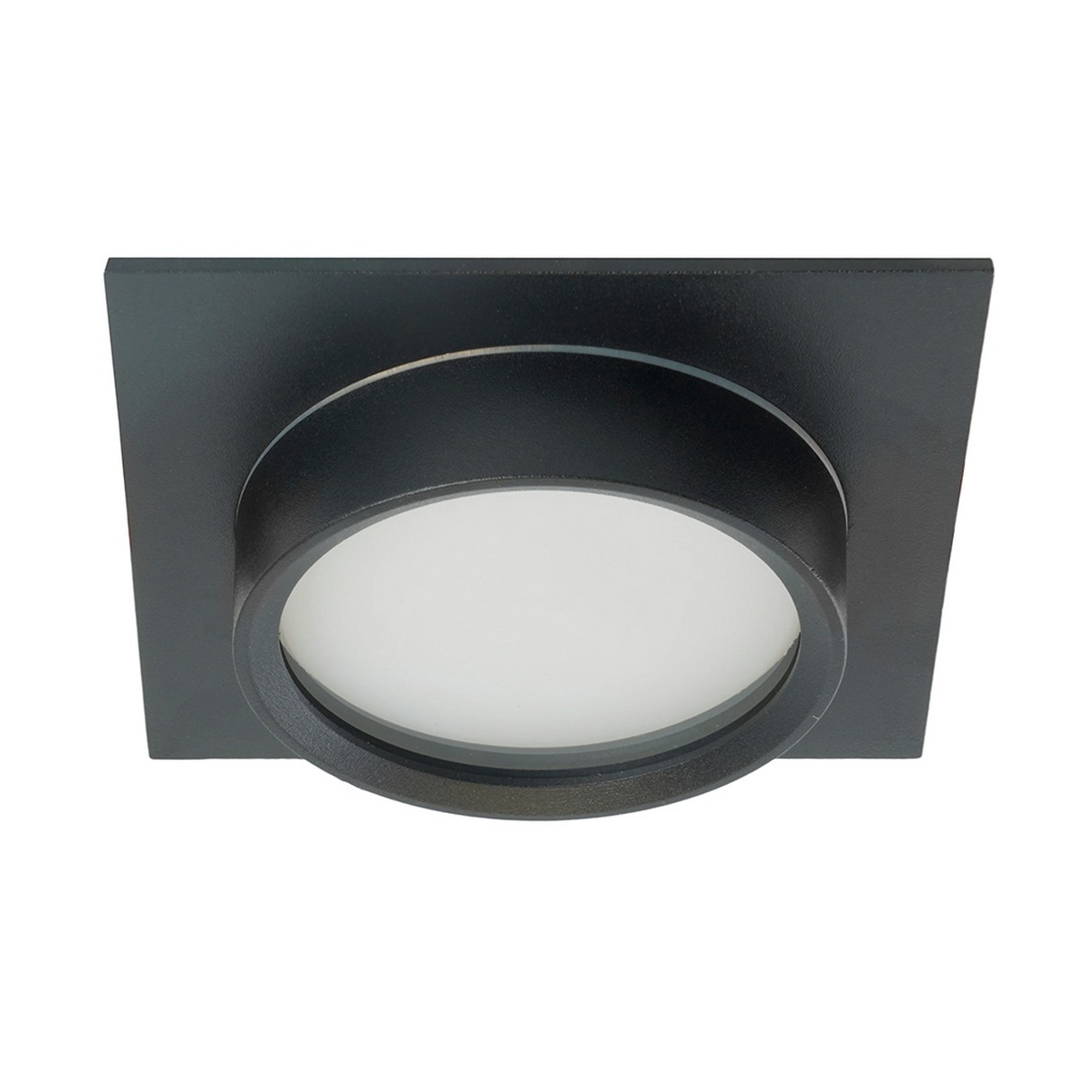 Встраиваемые светодиодные светильники Светильник встраиваемый Feron DL505 GX53 черный квадрат IP44 51104