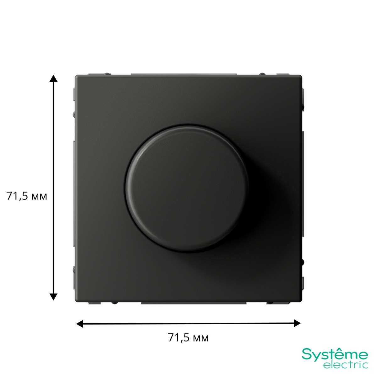 ArtGallery Базальт Светорегулятор (диммер) Systeme Electric ArtGallery Базальт повор-нажим LED RC 400Вт GAL001423