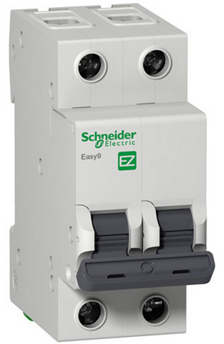 2 полюсные (двухполюсные) Автоматический выключатель SCHNEIDER ELECTRIC EASY 9 2P 20A (С) 4,5kA EZ9F34220 