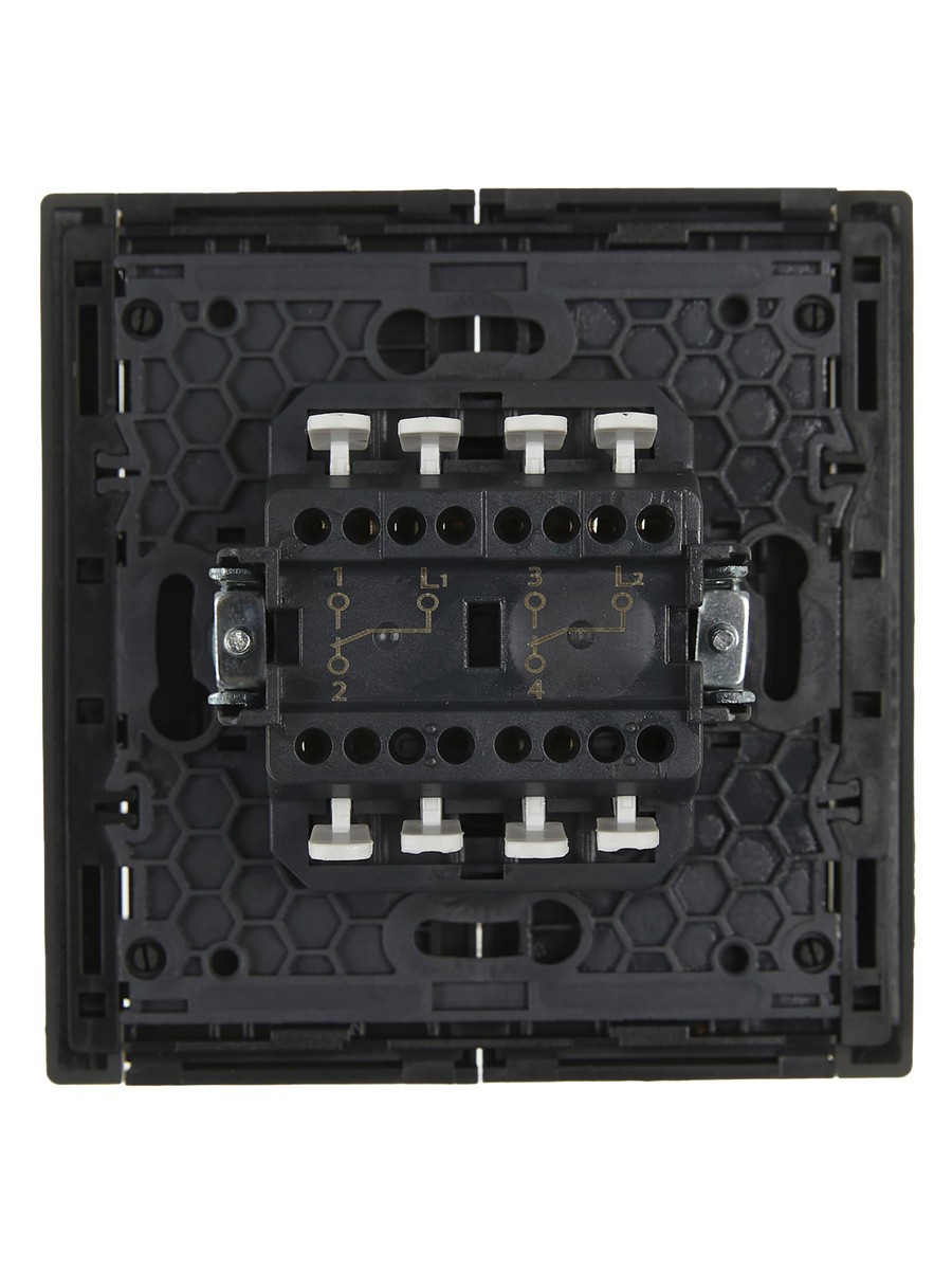 IEK FORTE&PIANO Серый Выключатель IEK FORTE&PIANO Серый 2-кл проходной 10А FP307